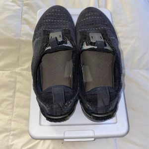 Black and white lightly worn sneakers